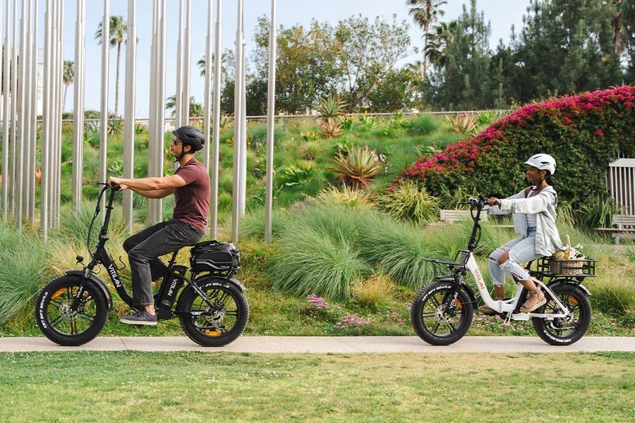 U7 Bici Elettrica Pieghevole con Telaio Ribassato e Pneumatici Grassi