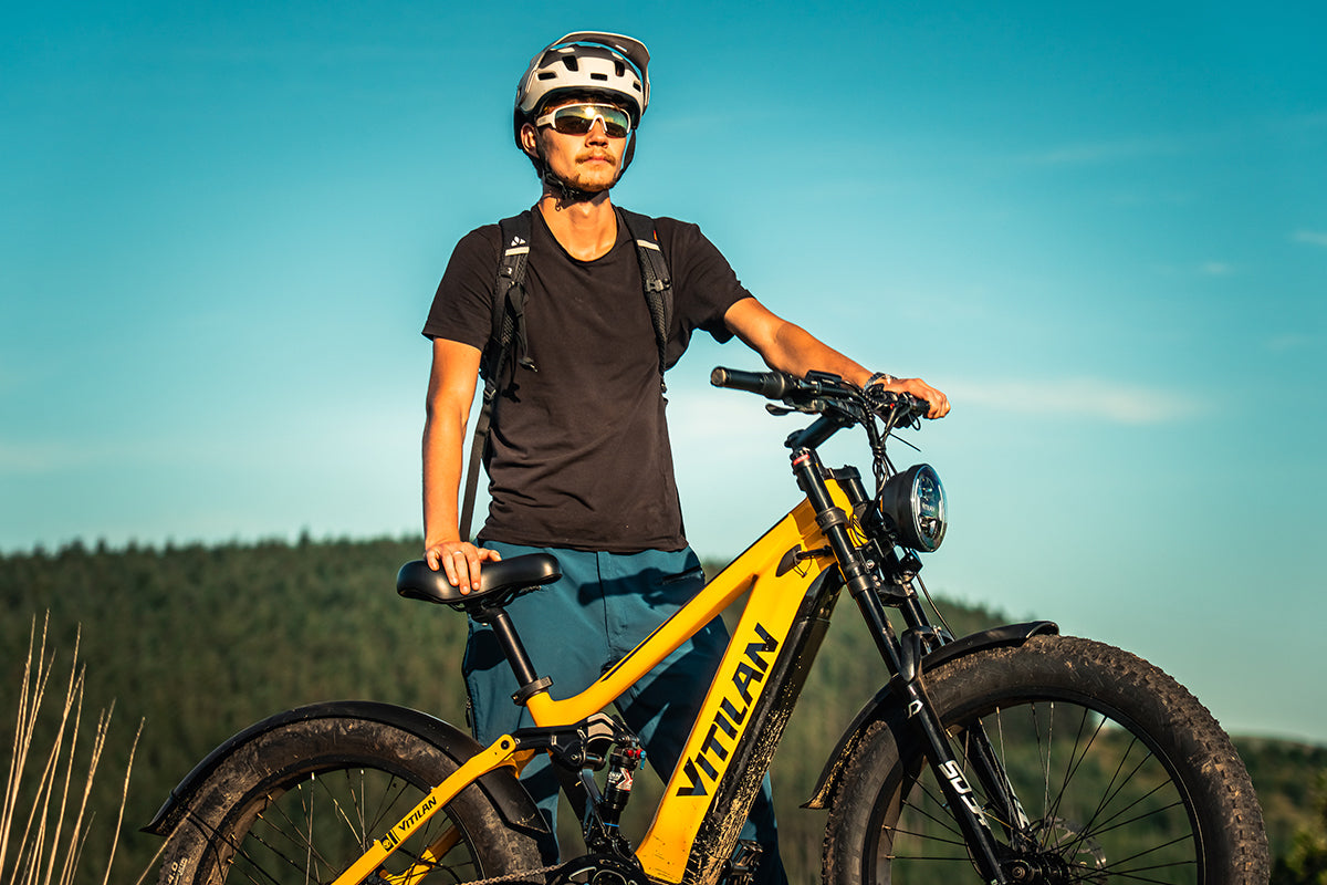 T7 E-bike da montagna con sospensione completa