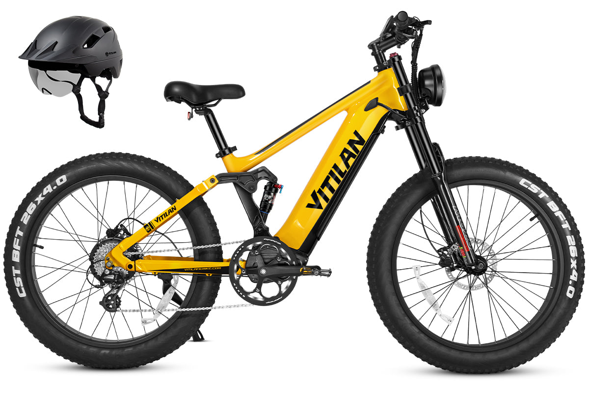 Vitilan T7 vollgefedertes Mountainbike-E-Bike 