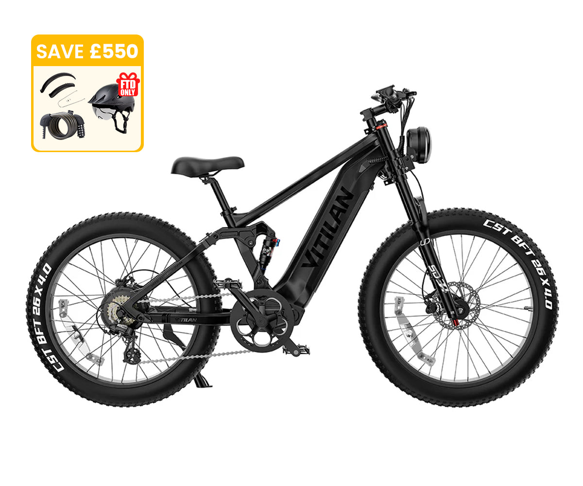 T7PRO Full Suspension Mountain E-bike