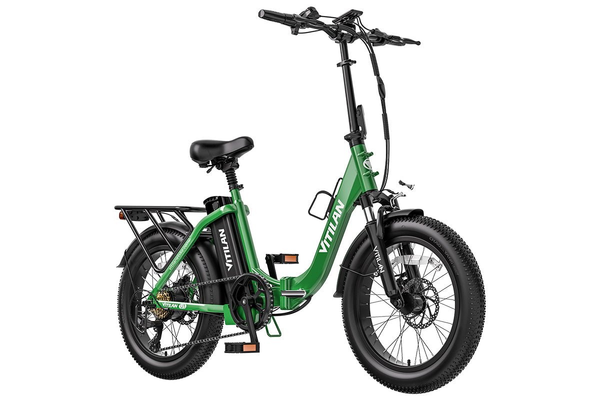 U3 Full Suspension Foldable Fat Tire Electric Bike