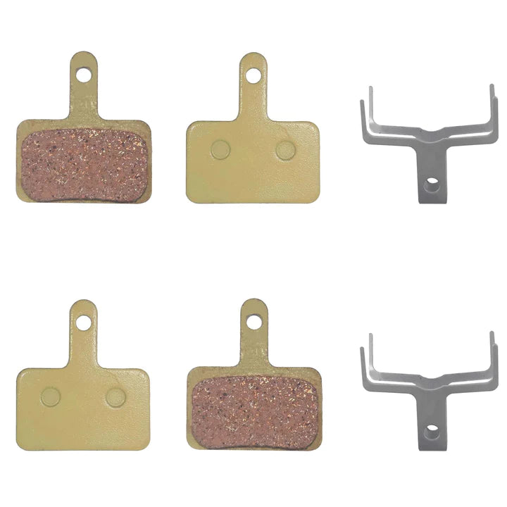 2 Pairs Bicycle Copper Base Metal Disc Brake Pads For V3 Electric Bike