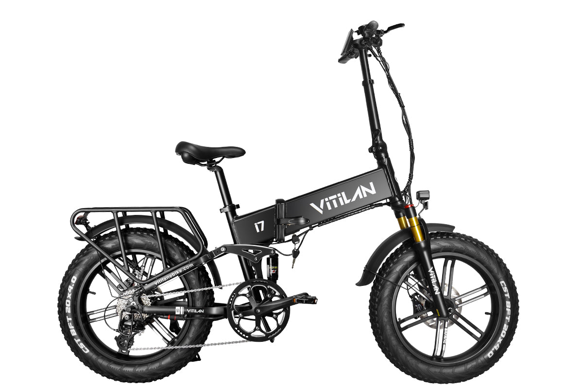 I7 Pro Folding Full Suspension Electric Bike