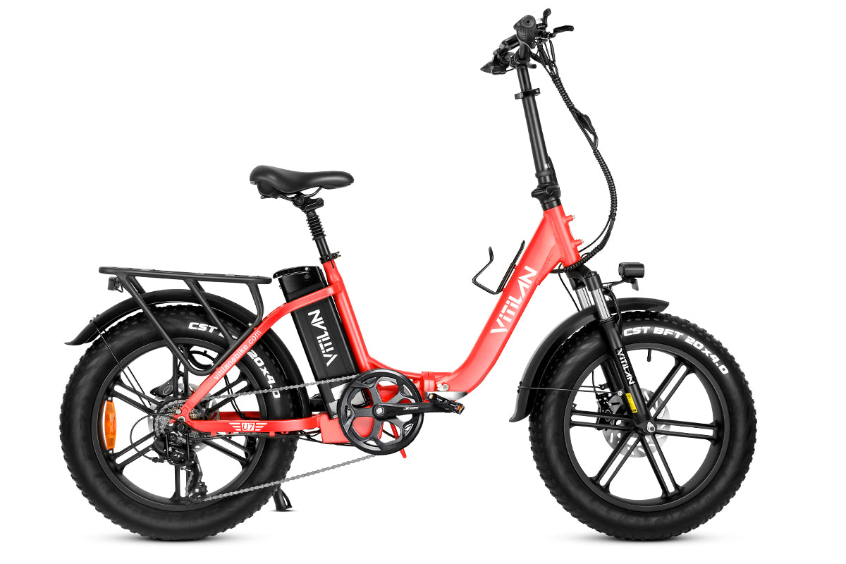 Bici elettrica pieghevole U7 con pneumatici grassi