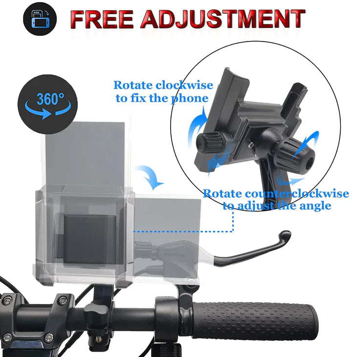 360° Rotation Adjustable Universal Bike Accessories Bike Phone Holder