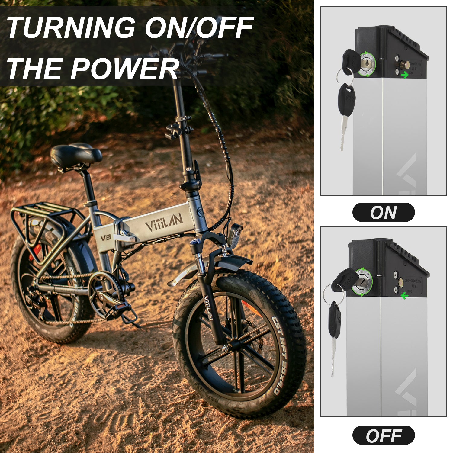 V3-serie elektrisch verwisselbare e-bike-batterij met lading