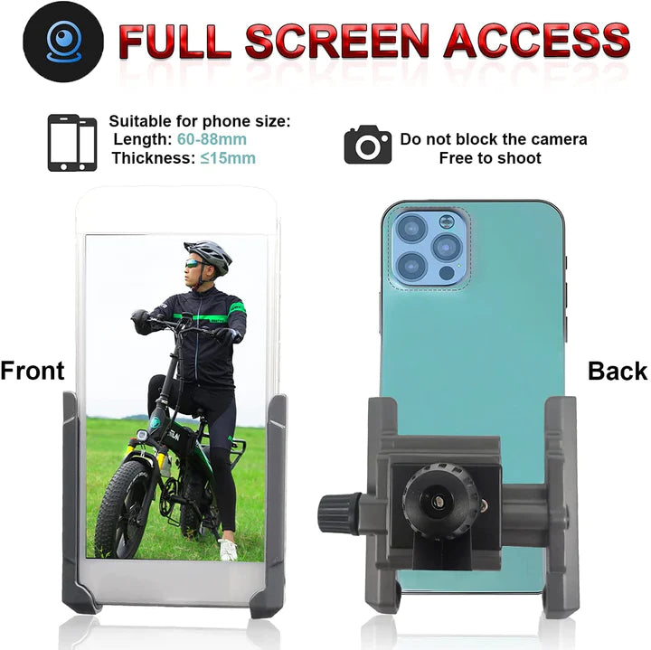 Accessori bici universali regolabili con rotazione a 360° Porta cellulare per bici