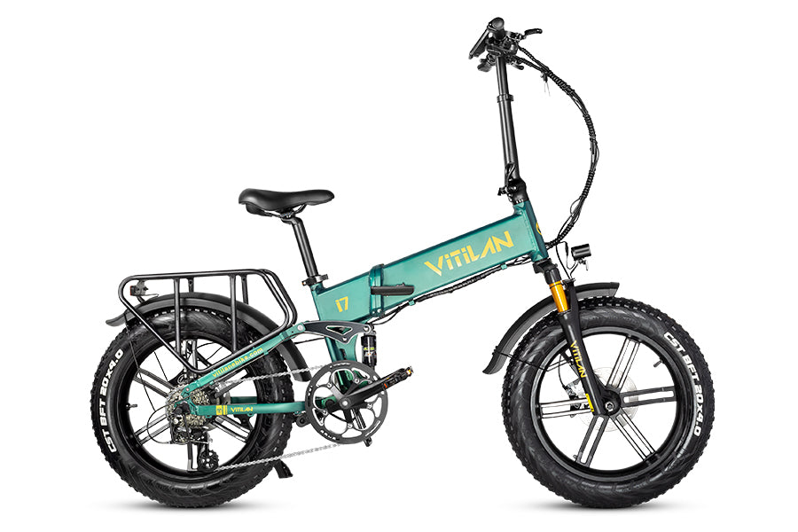 I7 Pro Folding Full Suspension Electric Bike