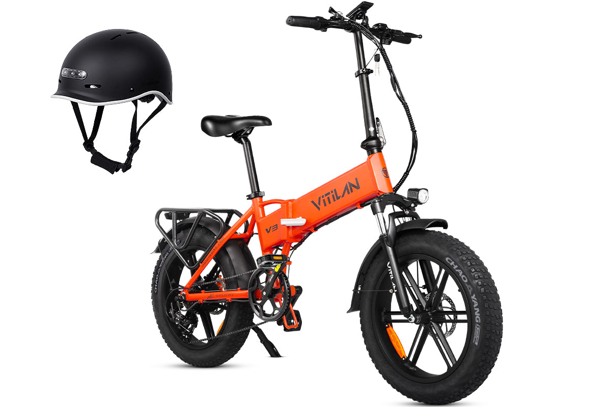 V3 2.0 Folding Fat Tires Adult All Terrain Electric Bike