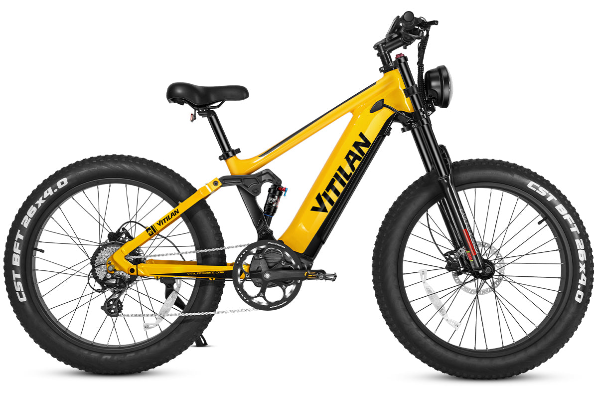 Vitilan T7 vollgefedertes Mountainbike-E-Bike 