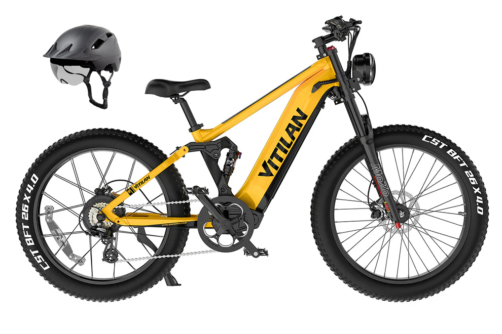 T7PRO Full Suspension Mountain E-bike