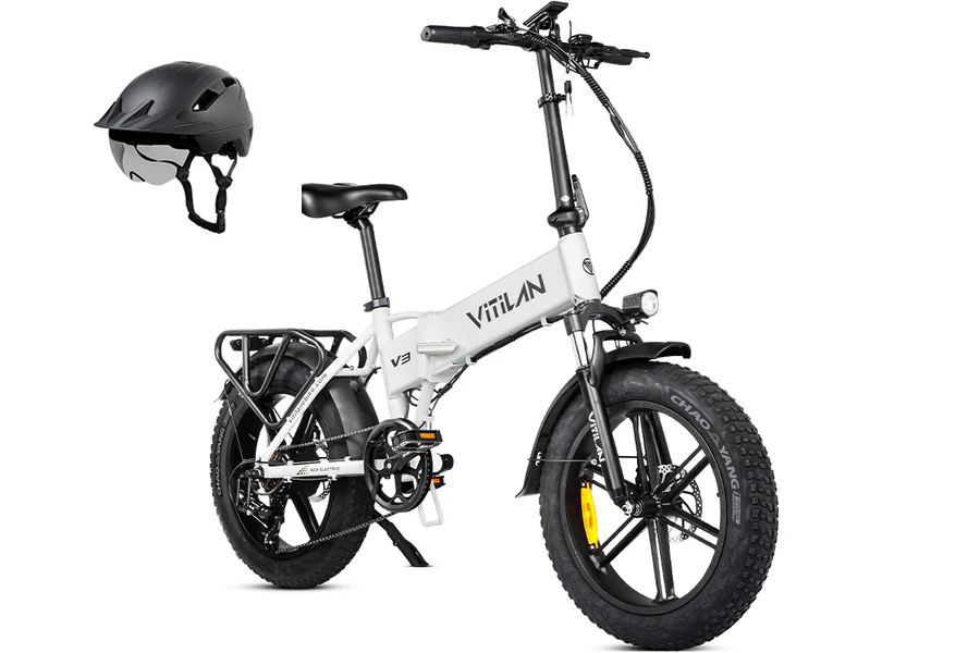 V3 2.0 Opvouwbare elektrische fiets met dikke banden voor volwassenen, geschikt voor alle terreinen
