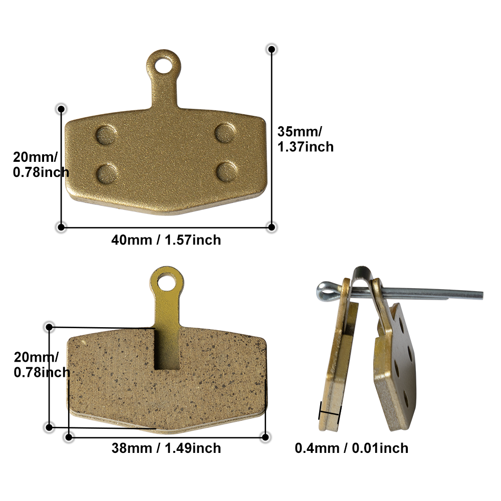 Ketone Resin Metal Disc Brake Pads for V3 E-Bike