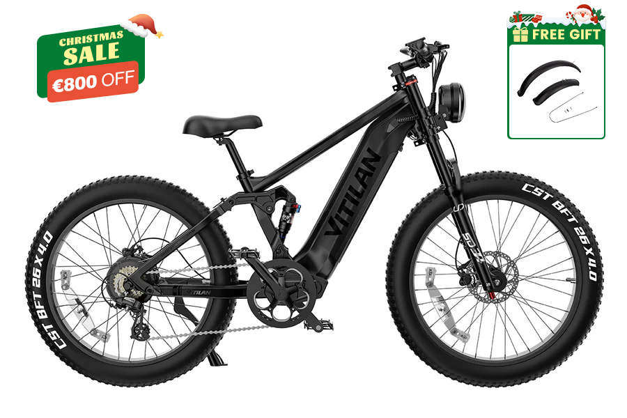 T7 E-bike da montagna con sospensione completa