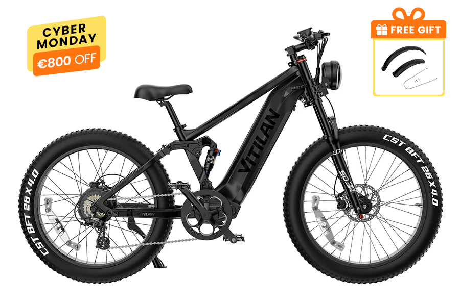 T7PRO Full Suspension Mountain E-bike