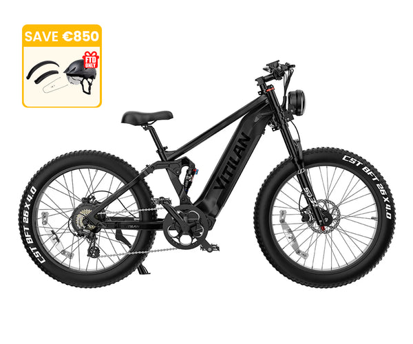 T7PRO Volledig Geveerde Mountain E-bike