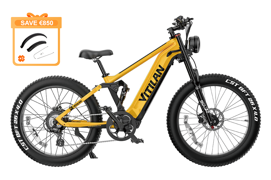 T7PRO Full Suspension Mountain E-bike
