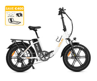 Bicicleta eléctrica plegable con neumáticos anchos y paso bajo U7
