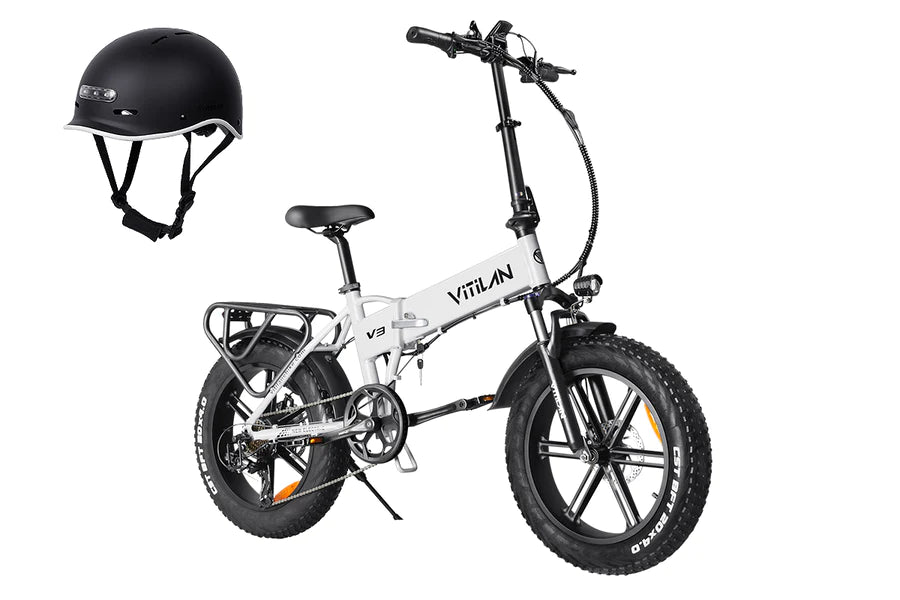 V3 2.0 Opvouwbare elektrische fiets met dikke banden voor volwassenen, geschikt voor alle terreinen