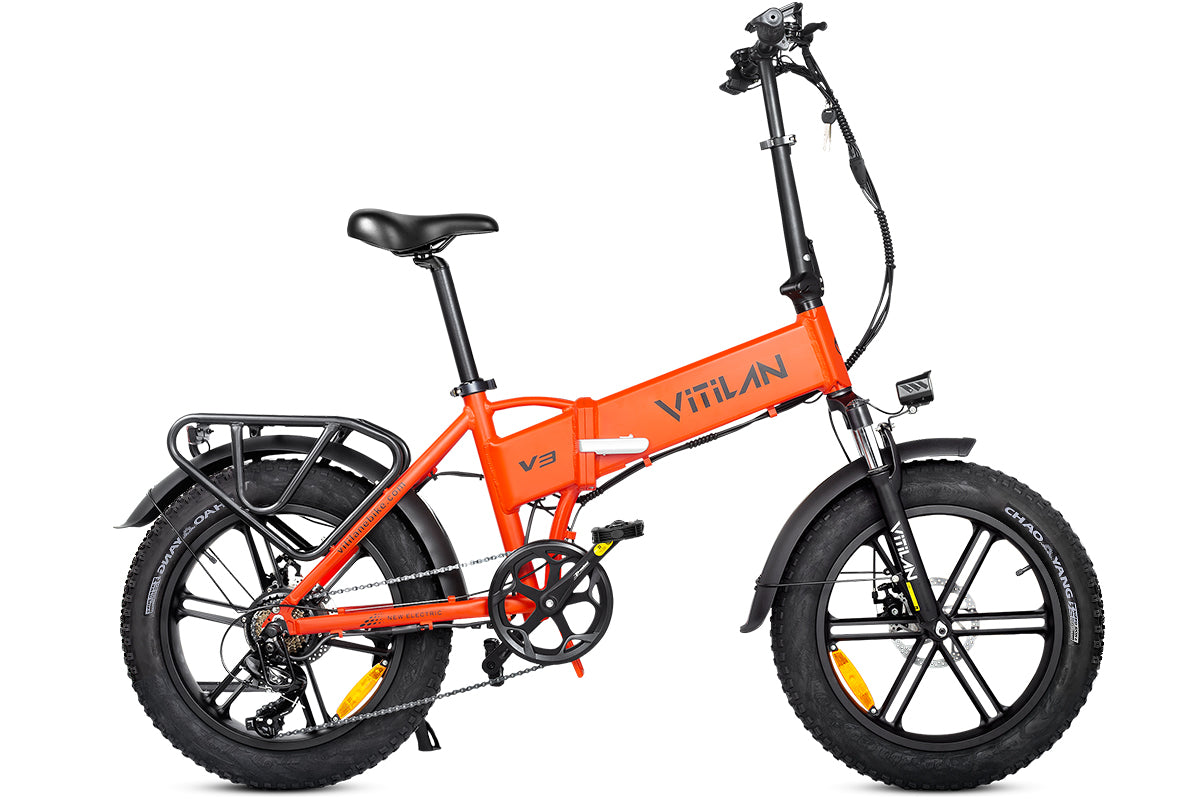 faltbare elektrofahrräder V3 2.0 faltbares Fat Tire Erwachsenen-All-Terrain-Elektrofahrrad