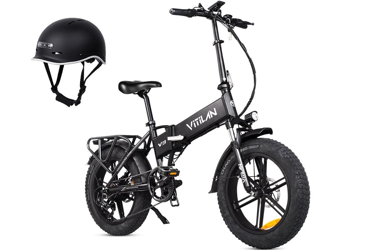V3 2.0 Folding Fat Tires Adult All Terrain Electric Bike