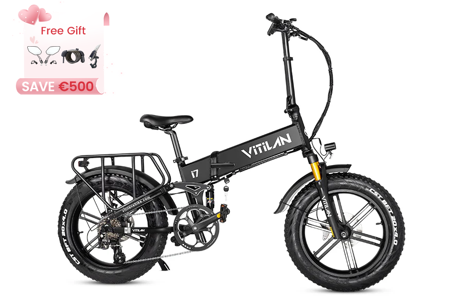 I7 Pro Folding Full Suspension Electric Bike