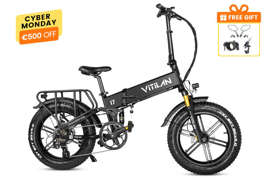 I7 Pro Folding Full Suspension Electric Bike