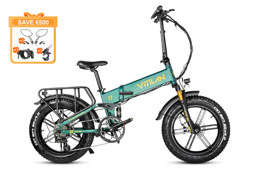 I7 Pro Folding Full Suspension Electric Bike